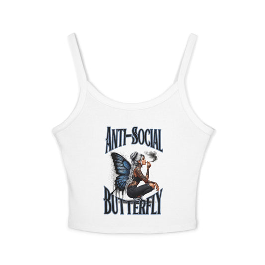 Anti Social Strap Tank Top Urban Baba